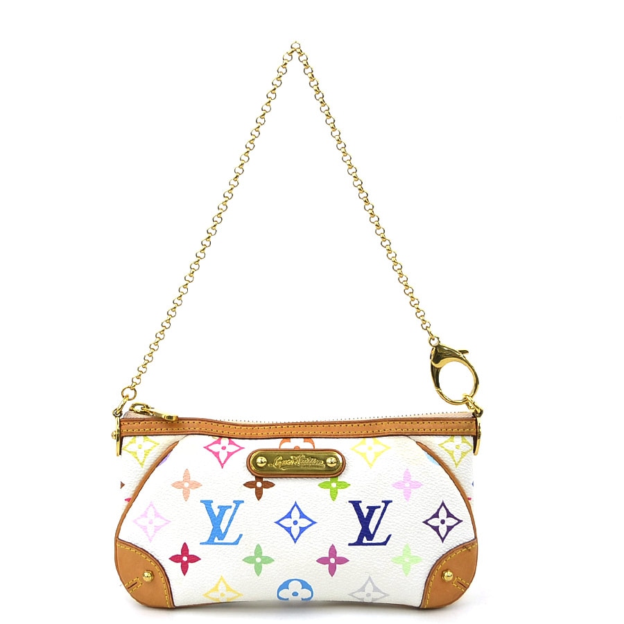 ルイ ヴィトン LOUIS VUITTON ハンドバッグ モノグラムマルチカラー ポシェット ミラ MM モノグラムマルチカラー ブロン ゴールド レディース M60096 e60537g