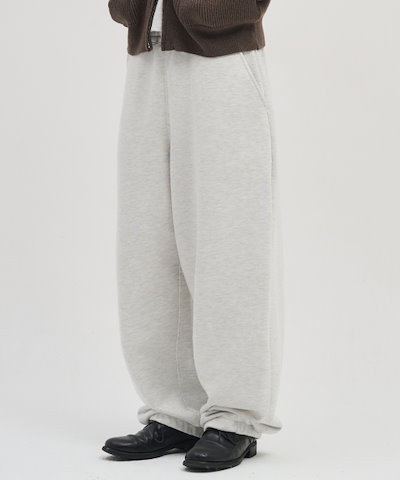 XERO オーバーシルエットスウェットパンツ [メランジオートミール] 5,960円
