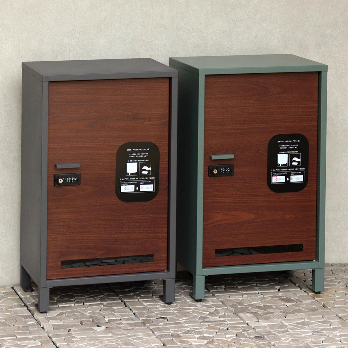 宅配ボックス ヴァスコ 大容量 宅配 ボックス 置き配用ボックス 玄関 屋外 宅配BOX 鍵付き 1段 戸建 荷物受け メール便 宅配便 宅配ポスト 配達 メールボックス ダイヤル 戸建て