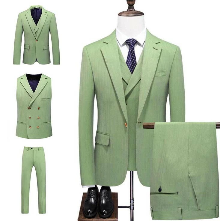 ラストチャンスメンズスーツ フォーマルスーツ 3ピーススーツ 結婚式スーツ 出勤 出張 パーティ 二次会 忘年会 披露宴 3点セット 紳士服 司会 舞台 上下 ジャケット+パンツ+ベスト シングルスー