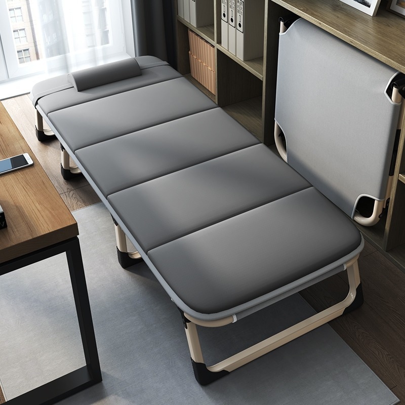 折りたたみシートシングルオフィス昼寝ベッドポータブルリクライニング病院付き添いベッドシンプル昼寝ベッドキャンプベッド