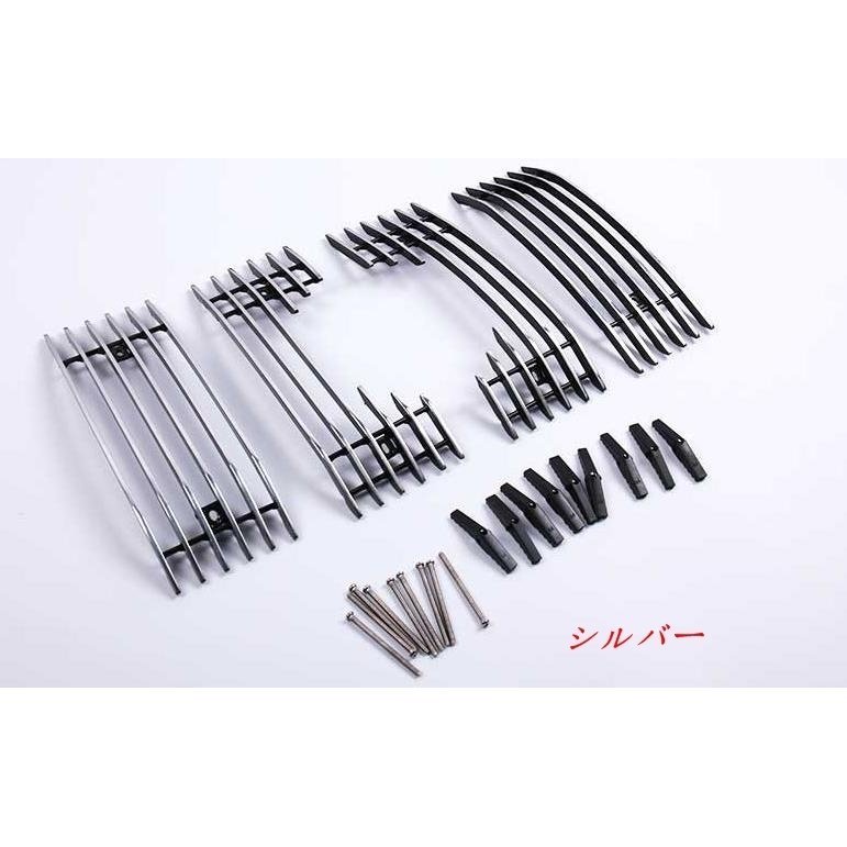 トヨタランドクルーザープラド　150 後期フロントラジエータグリル　ガーニッシュ　4P