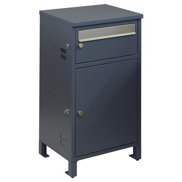 MOJYU PBX-062 宅配ボックス付ポスト Mina ミーナ ネイビーブルー メーカー直送