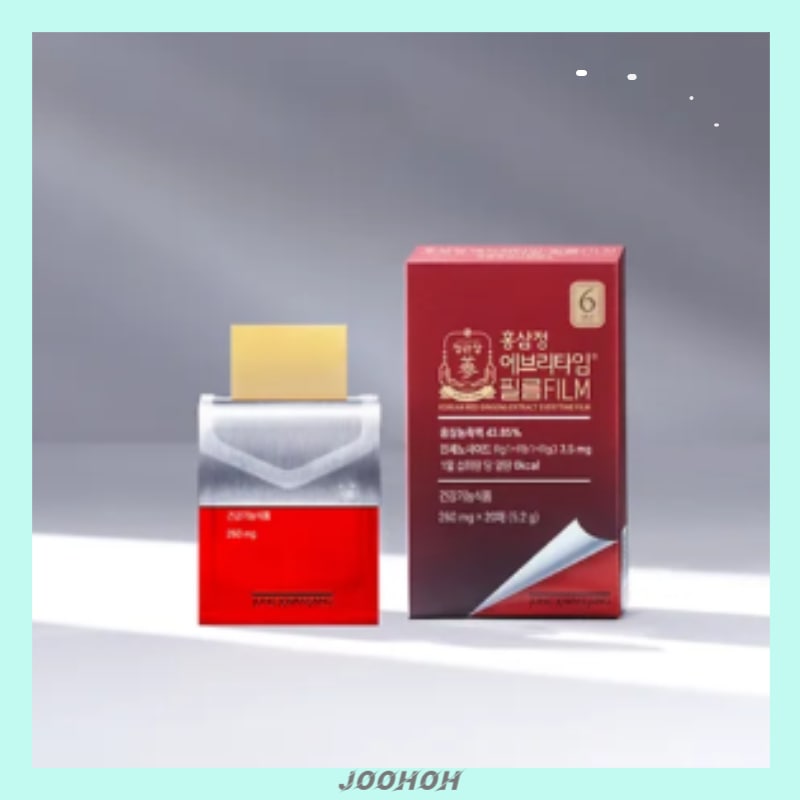 [簡単なフィルム型 紅参] 紅参錠 エブリタイムフィルム (260mg x 20枚)