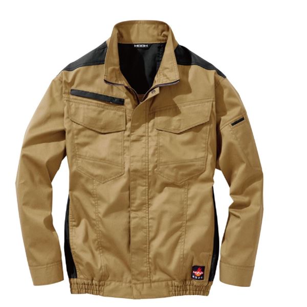 村上被服 HOOH 難燃長袖ブルゾン V4202 キャメル サイズ：6L 服単品 (バッテリー・ファン・ケーブル別売)