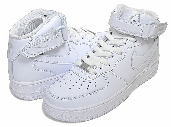 ウィメンズ エアフォース 1 ミッド スニーカー AF1 ホワイト 白