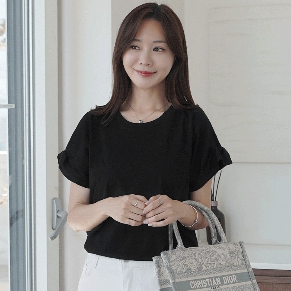 クリック＆ファニー ピオンル ピンタックTシャツ