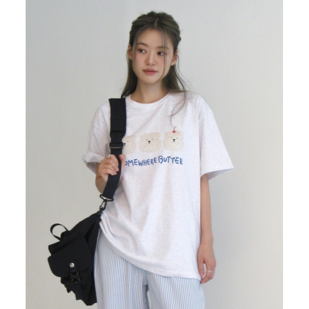 サムウェアバタースケッチオーバーフィットトップ-3COLOR 8,326円