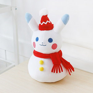 Qoo10 雪だるま ピカチュウ ぬいぐるみ おもちゃ 知育