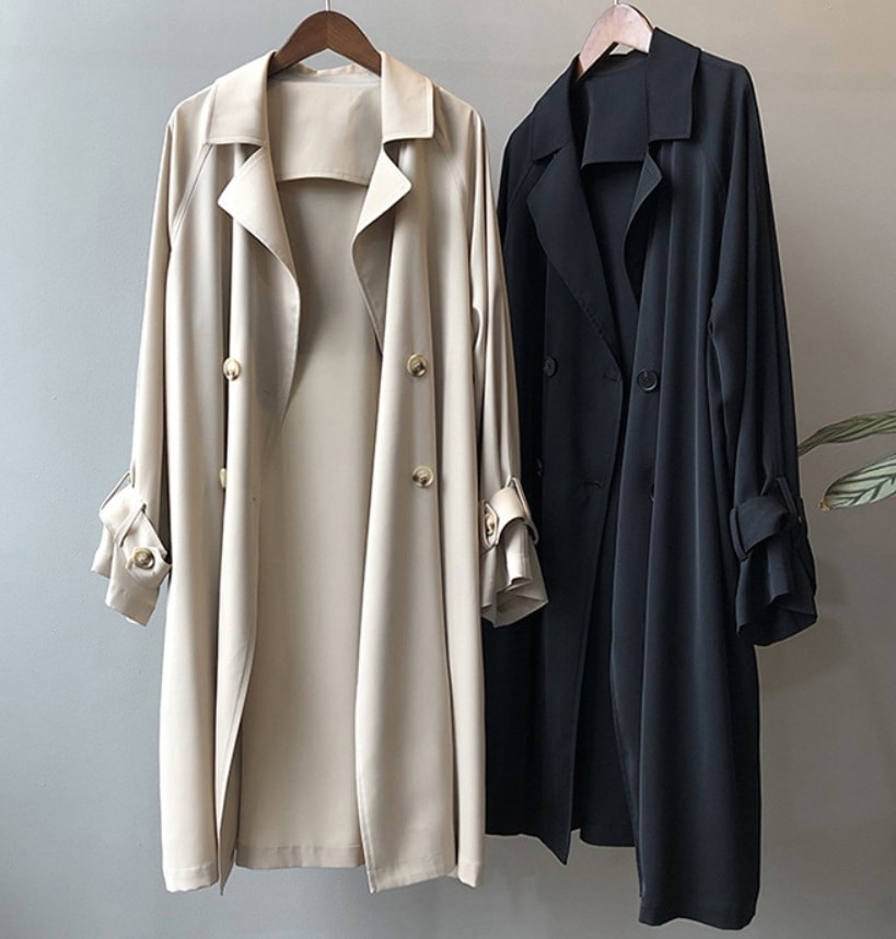 アウター デート モテアイテム トレンチコート 長袖 コットン 可愛い きれいめ 上品 おしゃれ かっこいい 可愛い ラブリー キュート ガーリー クール モード系 セクシー エレガント