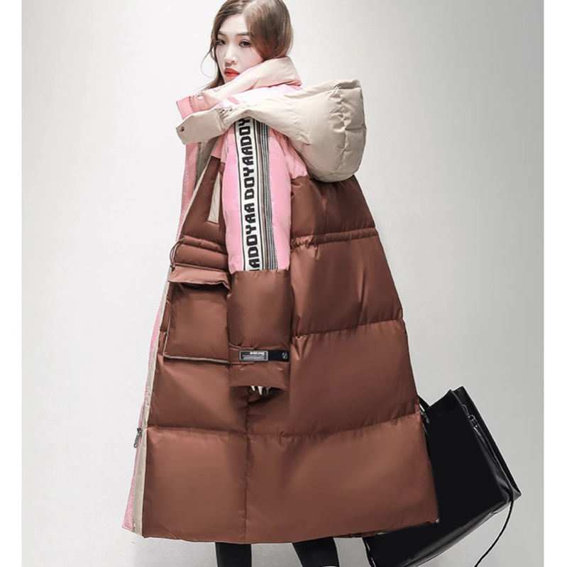 ダウンジャケット レディース 厚手 ダウンコート ベンチコートダウンジャケットフード付き 無地 ロング ジップアップ フード付き ロングコート ダウンパーカー インナーダウンコート カジュアル 保温 21,562円