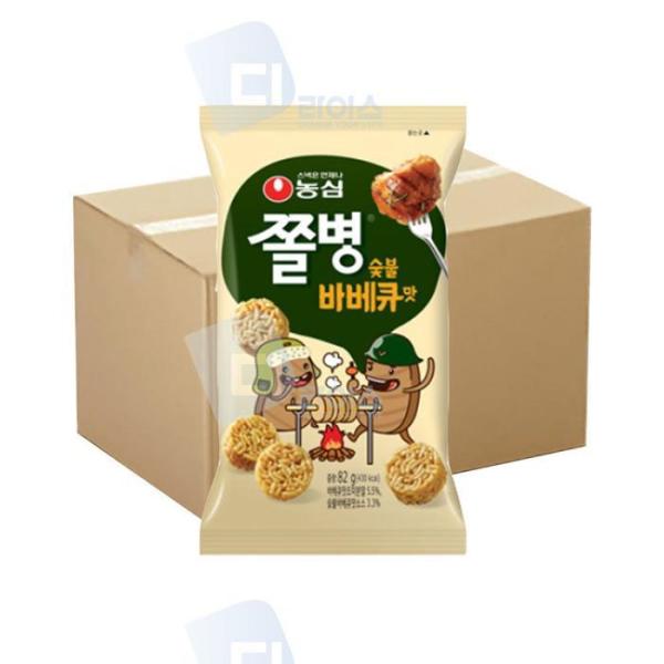 RGLL4808 農心 チョルビョンスナック 炭火バーベキュー味 82g 30袋 ラーメン地