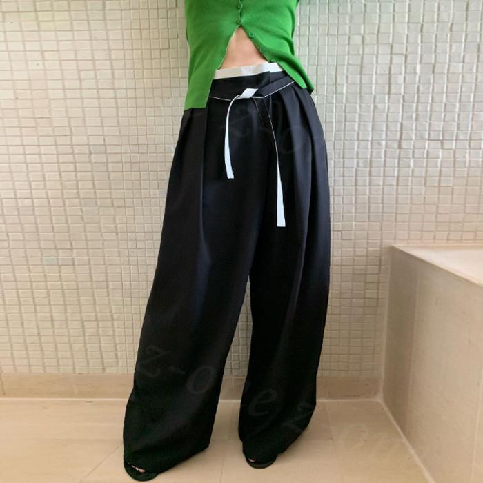 パンツ ワイドパンツ コクーンパンツ ボトムス ワイド レディース 春 体型カバー