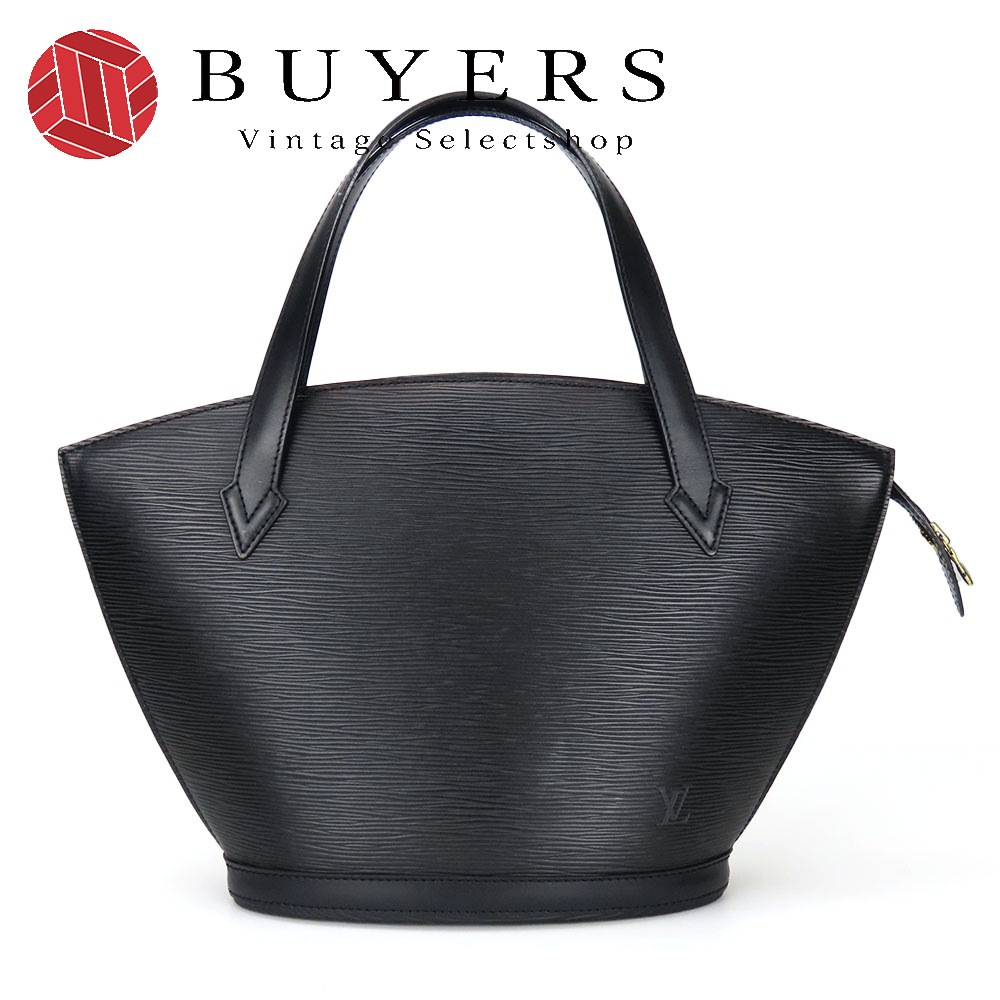 中古 トートバッグ サンジャック M52272 エピレザー ノワール ブラック ゴールド金具 レディース 女性