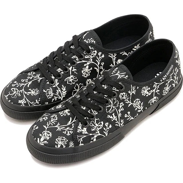 スニーカー ブロッサム プリント レッジェーラ [5A21523W] 3750 レディース 靴 キャンバスシューズ 軽量 花柄 BK-SNOW-WHT（AAF） 正規取扱店