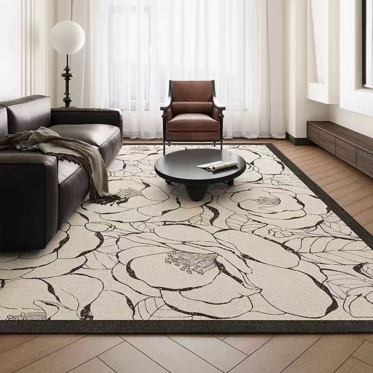 カーペット 北欧風 フラワー じゅうたん ラグ 絨毯 モダン ラグマット 花柄 モダン 敷物 おしゃれ フロアマット 豪華 抗菌防臭 5,180円