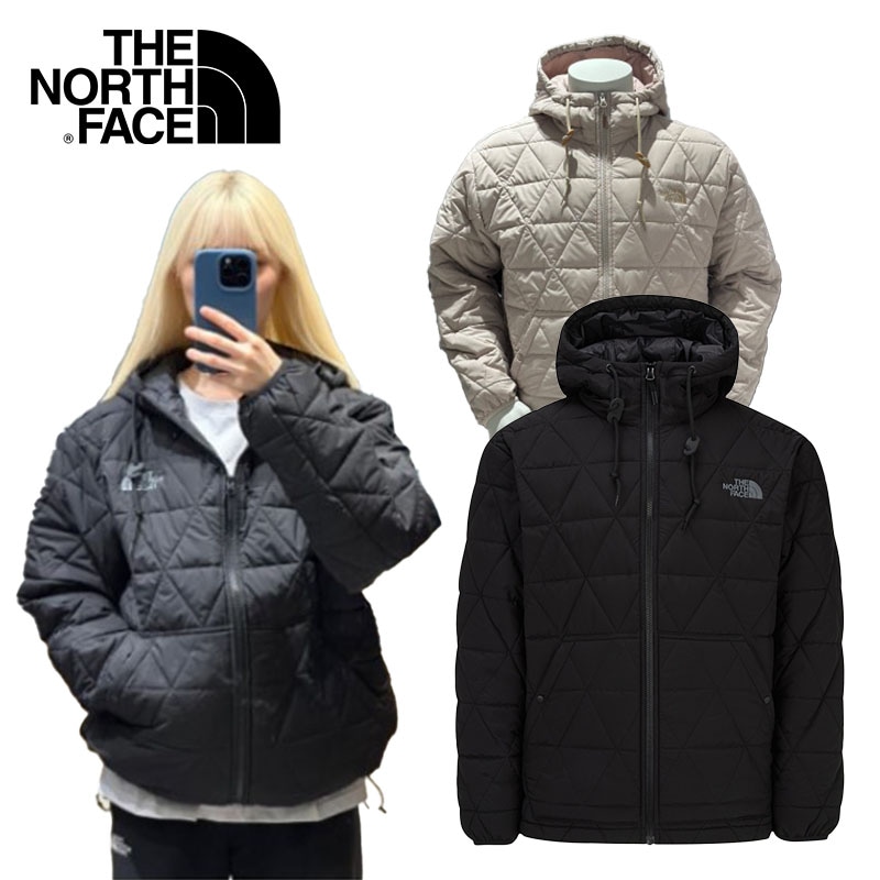 NJ3NQ57 MS GEODOME V HOODIE ダウンジャケット 軽量 軽い ライトダウン ショート インナー用 スタンドカラー ジッパー ジャンパー 薄め 薄手 レディース メンズ 韓国