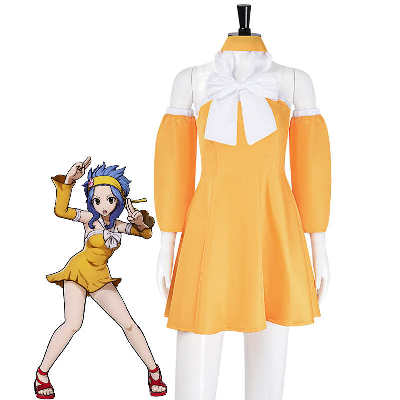 フェアリーテイル FAIRY TAIL レビィ·マグガーデン コスプレ衣装 仮装 変装 オーダー可能