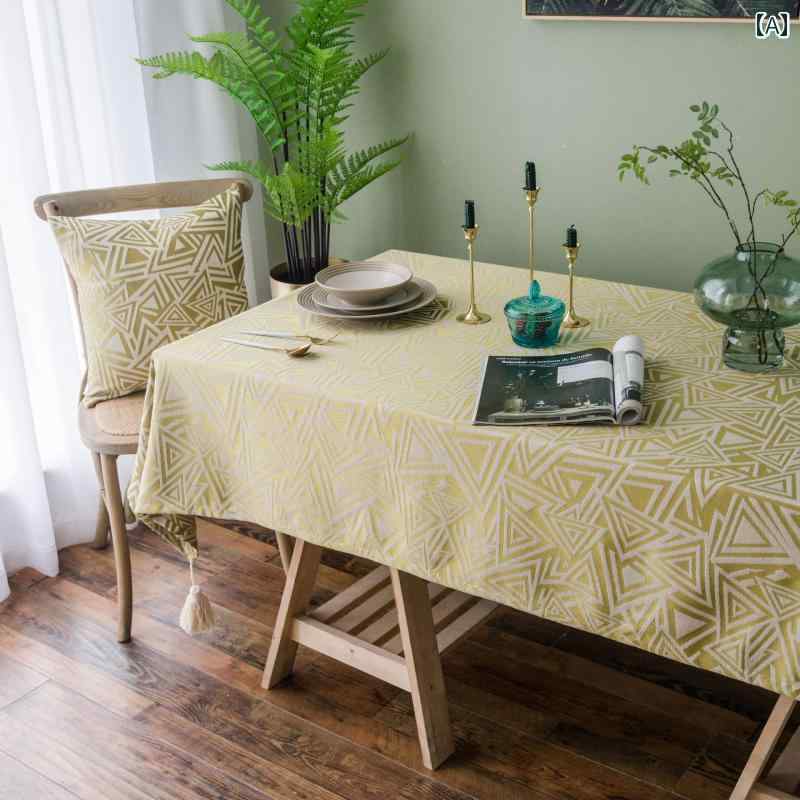 テーブルクロス 北欧 おしゃれ インテリア コーヒーテーブル レトロ 厚手 シンプル 長方形 フラグ 軽量 涼しい