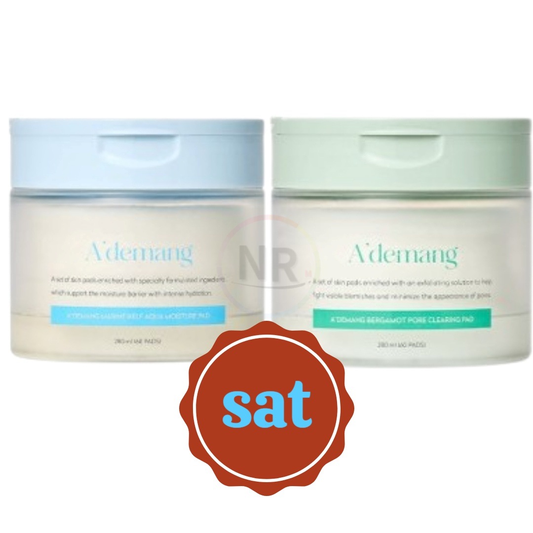 Bergamot Pore Clearing / Marine Kelp Aqua Moisture Toner Pad 60 Sheets (sat)