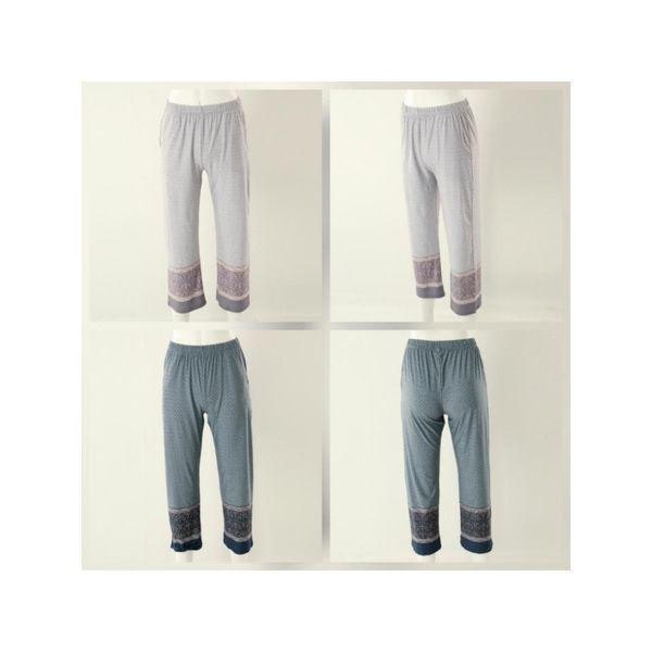 ビーナスイベント 均一価格 ホームウェア ポリスパン シンプル 幾何学 ボーダー ナ염 パンツ VEP3882F A_P414379920