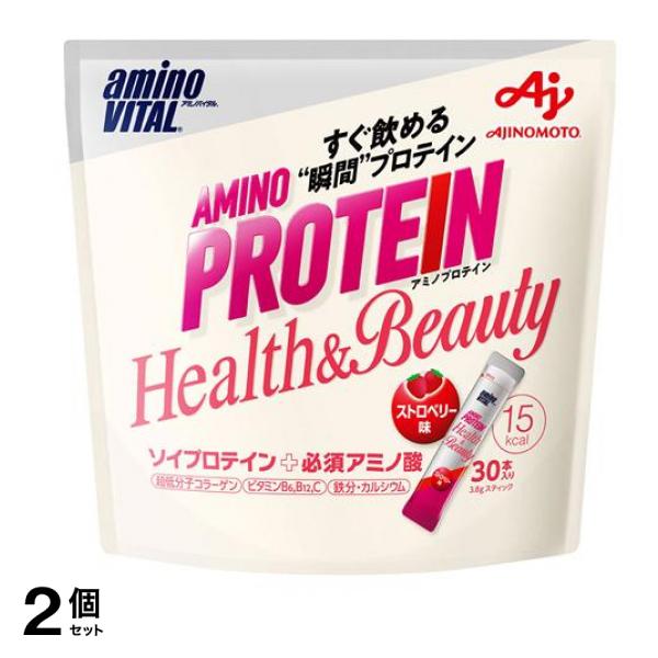 アミノバイタル アミノプロテイン for Woman ストロベリー味 3.8g× 30本入 2個セット