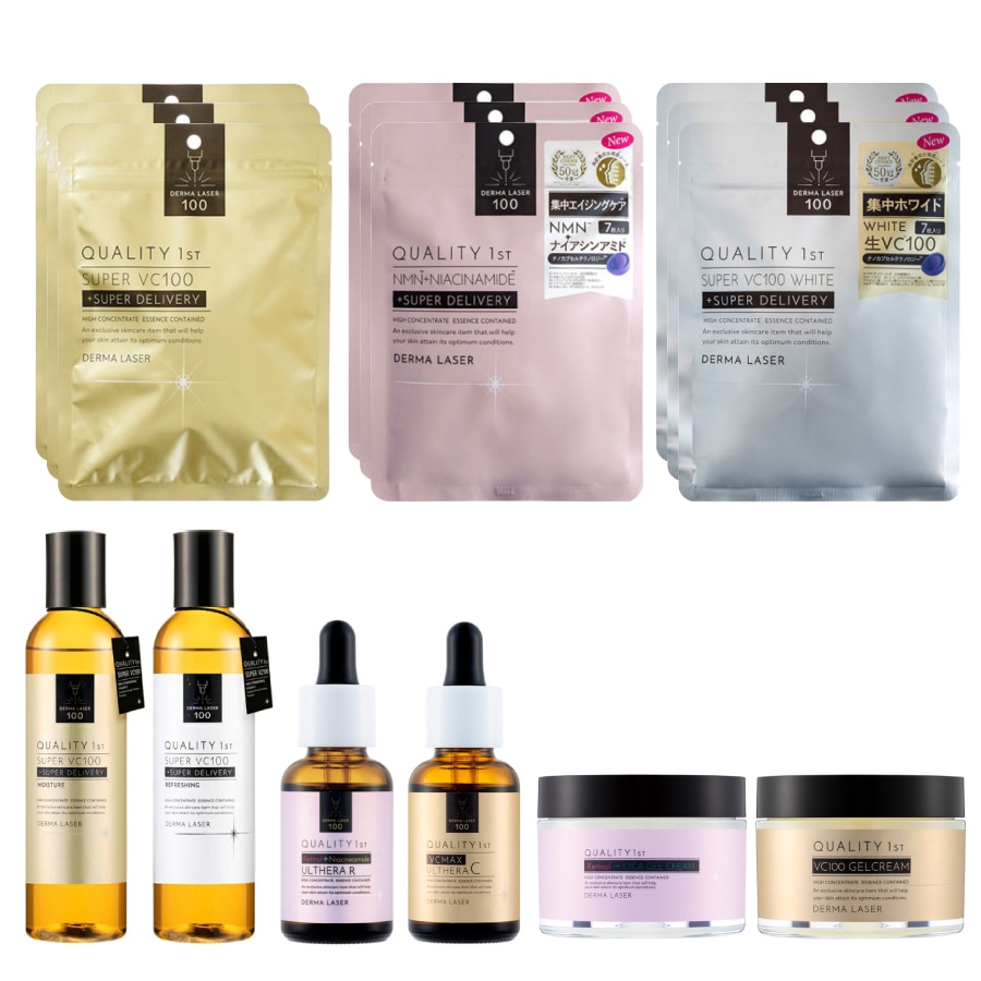 クオリティファースト　ダーマレーザー　2種セット クオリティファースト ダーマレーザー スーパーAZ100マスク 7枚