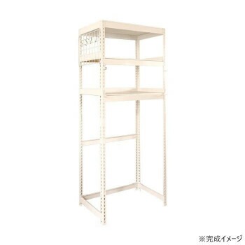 ペール上/冷蔵庫上/ランドリー上ラック 幅82cm MK-L83NWH ホワイト