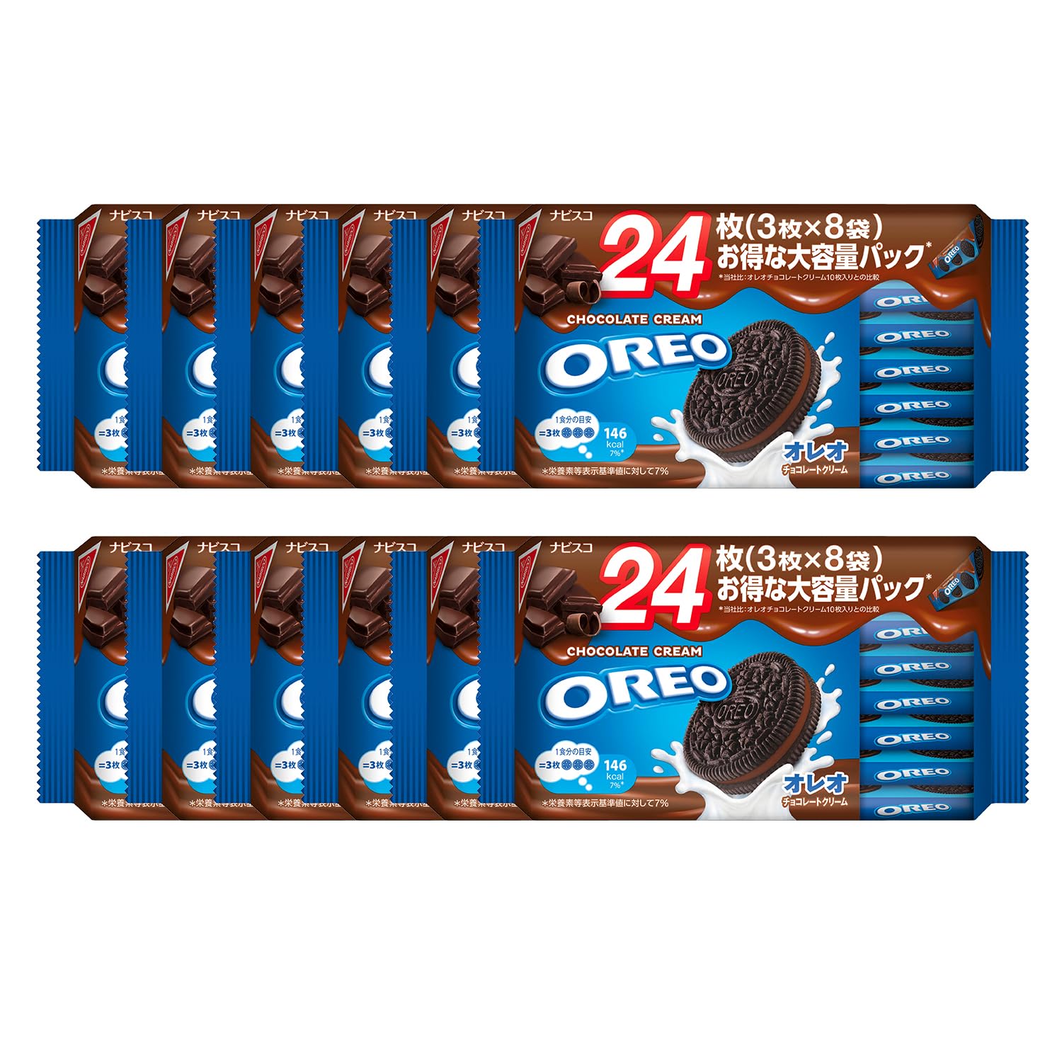 モントワール モンデリ―ズ オレオ ファミリーパック チョコレートクリーム 24枚×12個