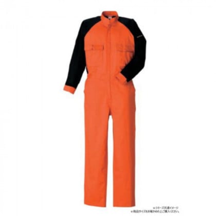 クレヒフク 綿ツナギ オレンジ S 211
