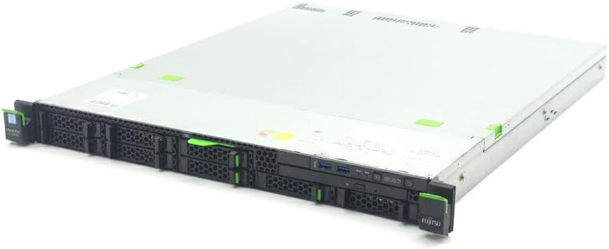 PRIMERGY RX1330 M2 Xeon E3-1230 v5 3.4GHz 8GB 600GBx2台SAS2.5インチ/12Gbps/RAID1構成 DVD-ROM PRAID CP400i
