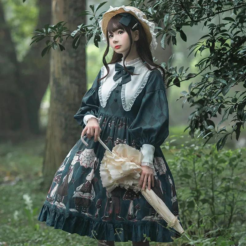 ロリータドレス 長袖 半袖ドレス服ロリータ衣装 可愛い姫系レデイース二次元衣装 美少女 ダンス衣装