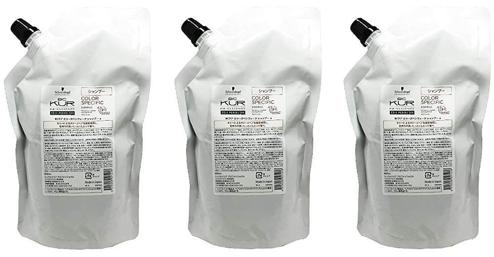 シュワルツコフ BCクア カラースペシフィーク シャンプー 600mL 詰め替え用 ×3個 セット