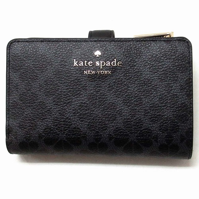 Kate spade ケイトスペード アウトレット 財布 SPADE FLOWER ミディアム コンパクト バイフォールド ウォレット 二つ折り財布 KN756 001