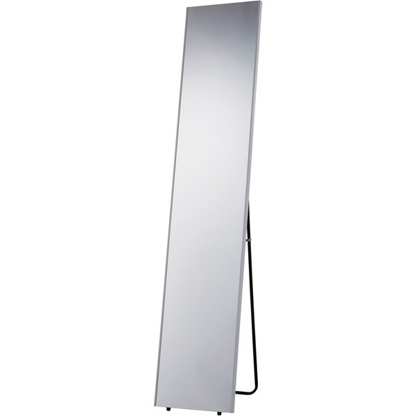 N-7223 軽くて割れないスタンドミラーII スノーホワイト 30×150
