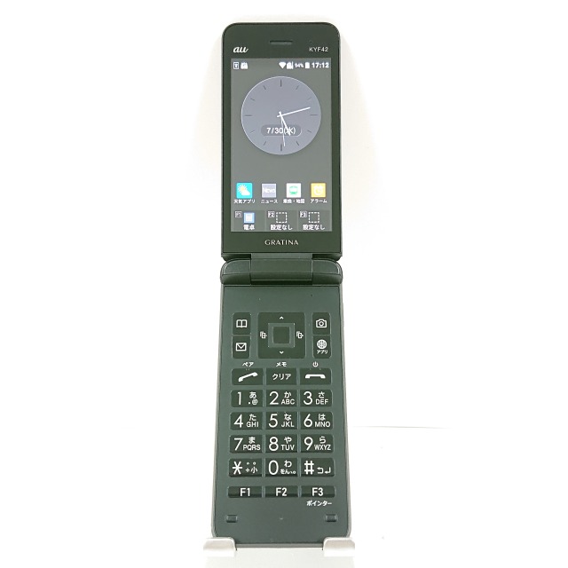 GRATINA KYF42 au ブラック 送料無料 本体 c13770 【中古】