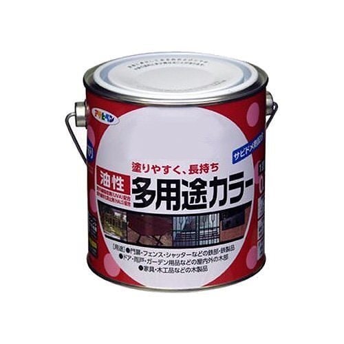 （まとめ買い）油性多用途カラー 0.7L 白 [x3缶セット]
