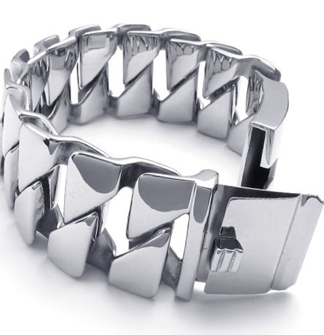 PW 高品質チタン&ステンレス 喜平ブレスレット ネット限定価格 22170