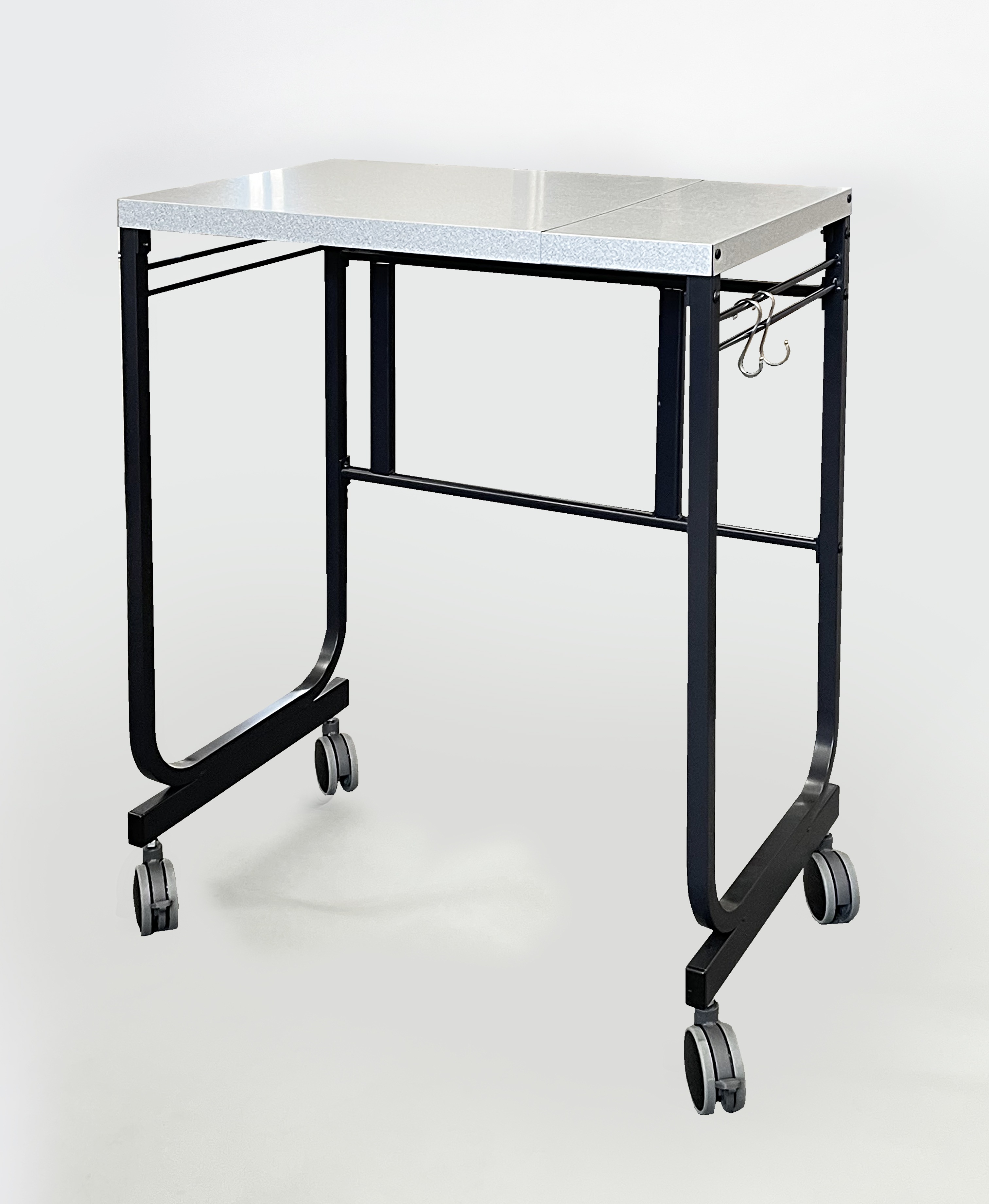 伸縮式ｷｯﾁﾝサイドカウンター/カーボンブラック/KS-4085BK/ 幅55-90cm　奥行40.5　高さ85.5cm