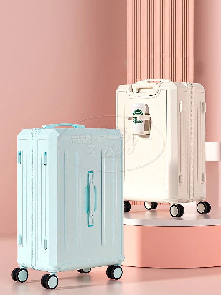 スーツケース 機内持ち込み可能 USB充電機能付き カップホルダー付き 小型大容量 乾湿分離 ジッパー付きのスーツケース 2泊3日の小旅行 4泊5日の長旅 多彩な色のサイズ スーツケース