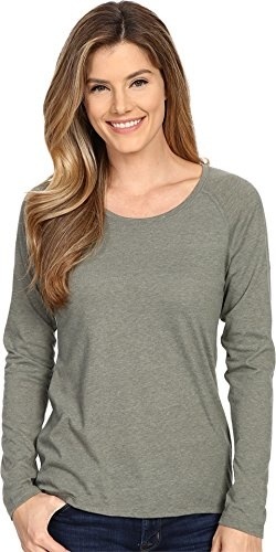 Columbia Womens Silver Ridge Zero Long Sleeve Shirt Cypress Heather T-Shirt MD