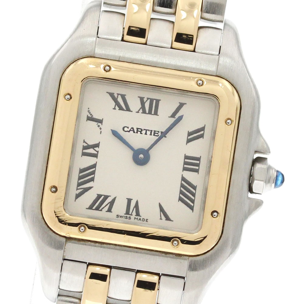 カルティエ CARTIER W25029B6 パンテールSM 2ロウ クォーツ レディース _847583【中古】