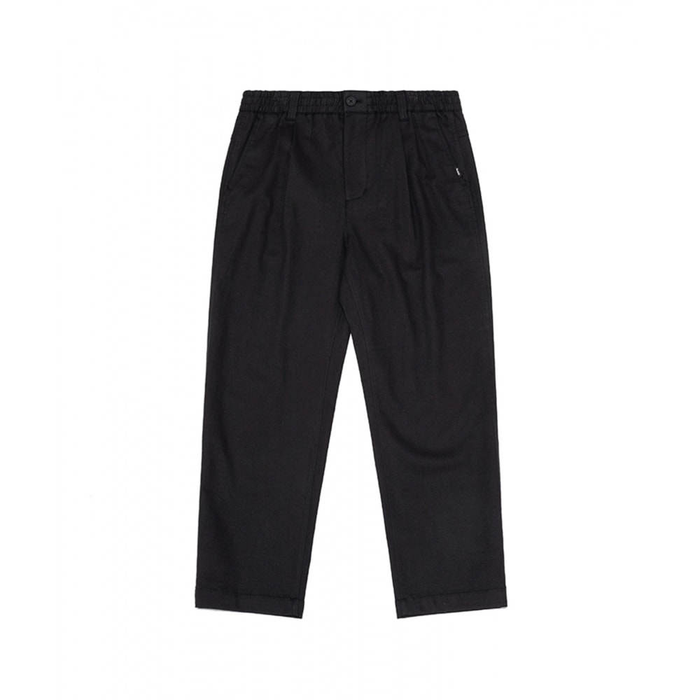 コダックトリップテーパードコットンパンツブラック