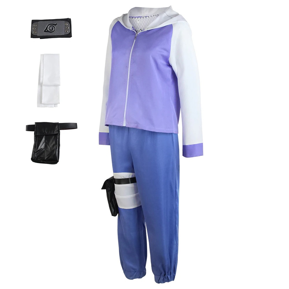 【迅速な出荷】Naruto-ナルト-疾风伝コスプレ衣装日向ひなたアニメコスプレ女装セット