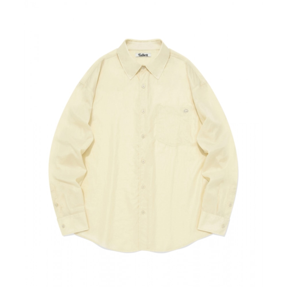 ファレットルーズフィットシアーシャツアイボリー