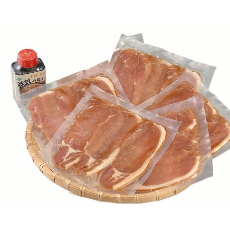 （グルメギフト）北海道 帯広 五日市の豚丼 豚肉ロース（味付け）100gx10