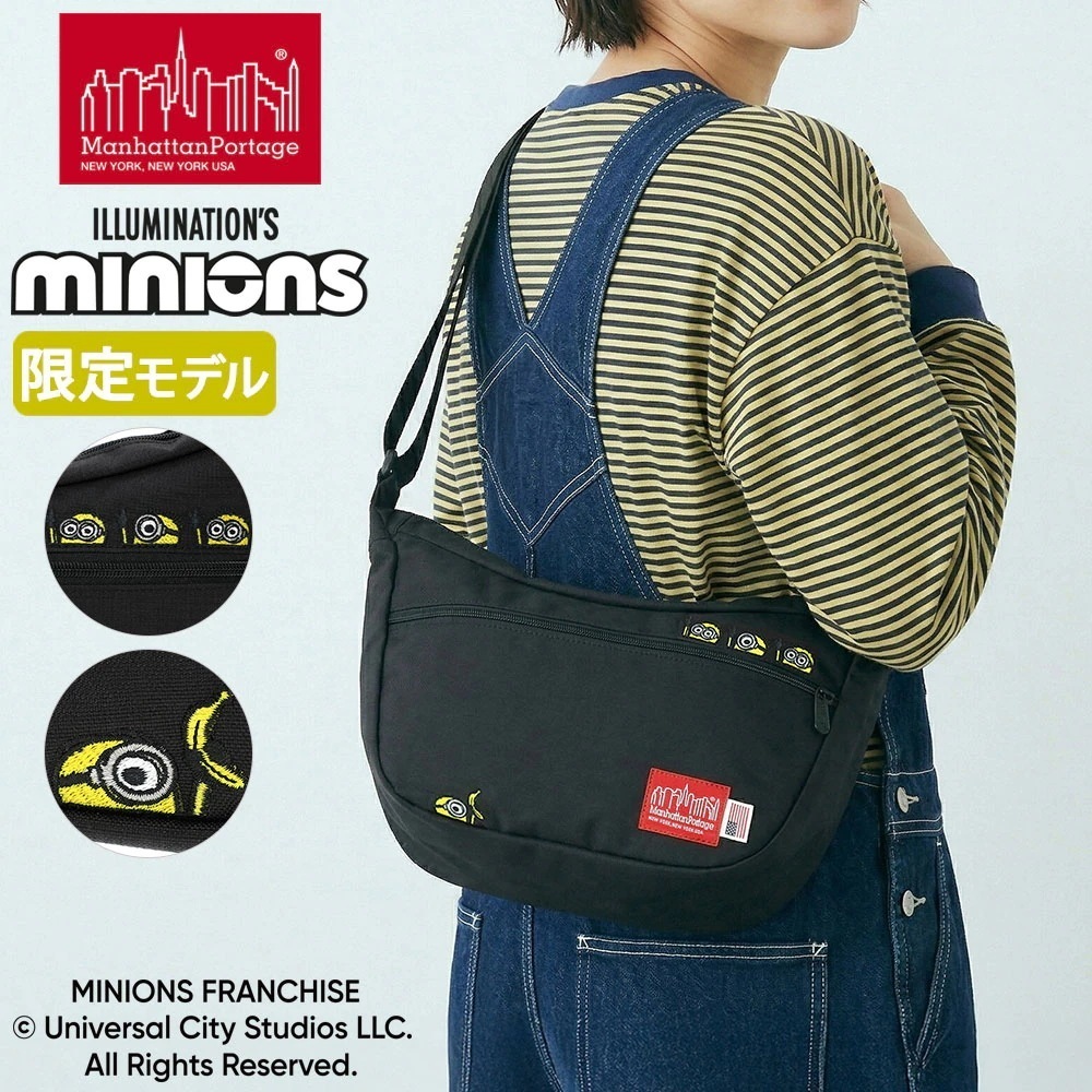 日本正規品 ショルダーバッグ 斜めがけバッグ ブランド ナイロン 限定 コラボ ミニオンズ MINIONS MP2409MNOS