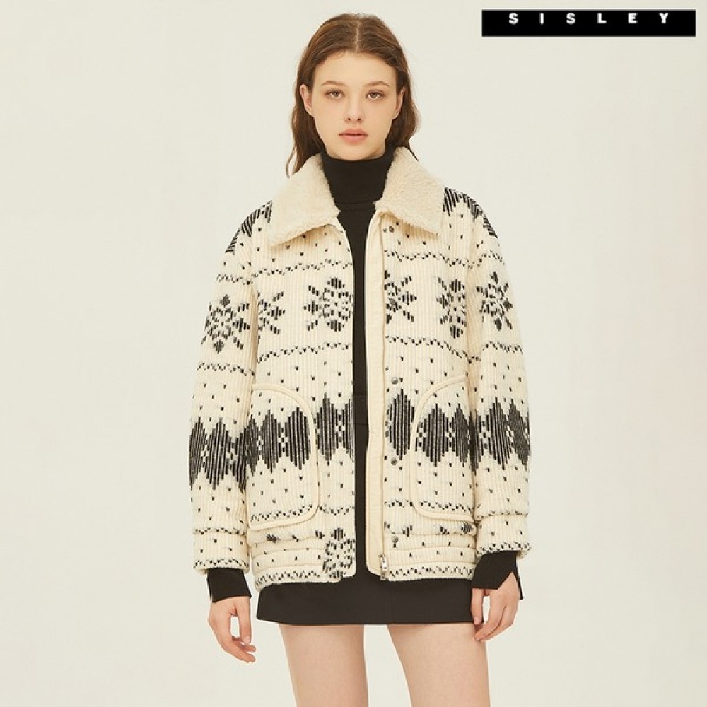 (シスレー) シスレーノスタルジアパーカラミッドレングスジャンパー SAJP33261_BK