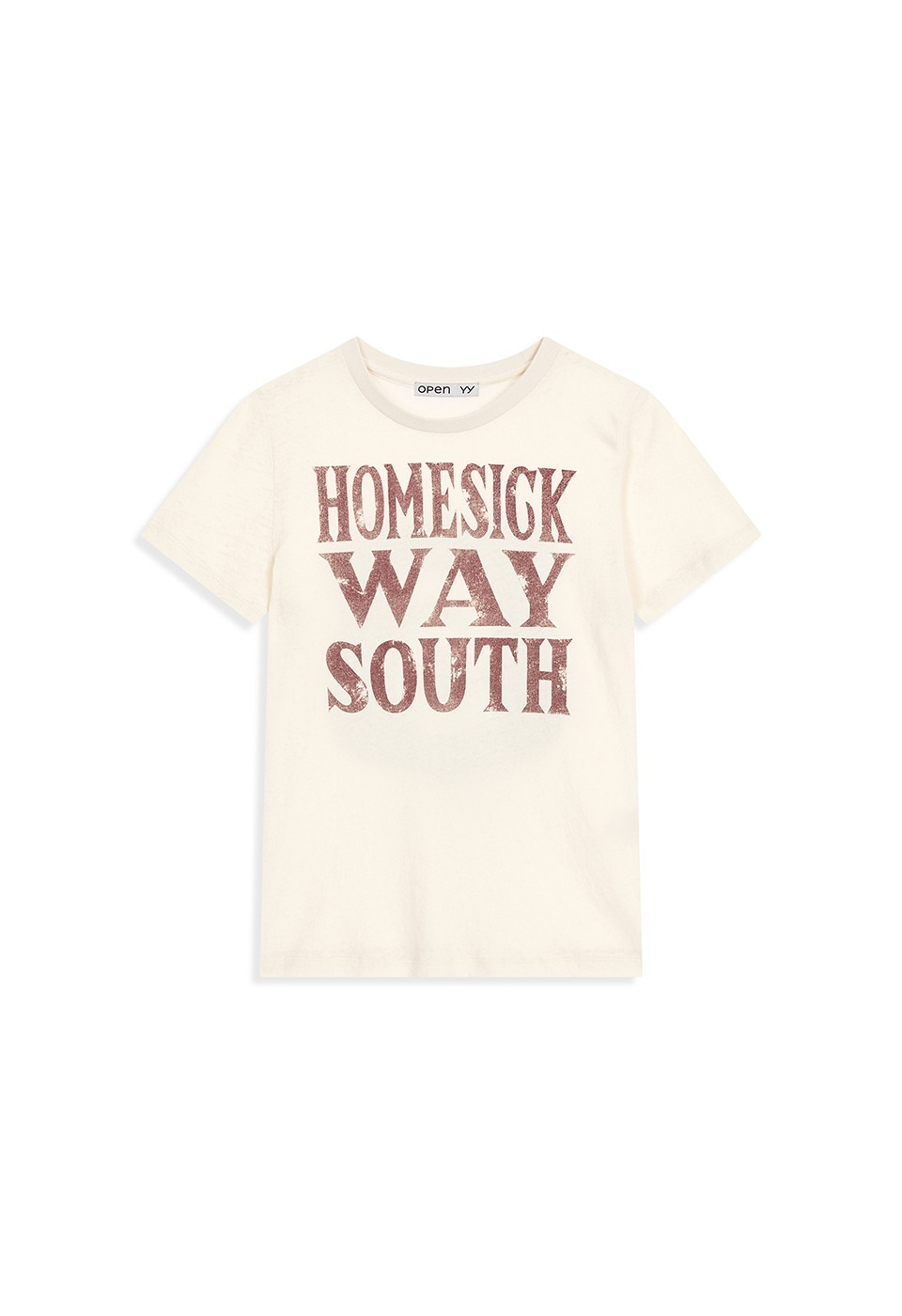 【OPEN Yy】 HOMESICK TEE : CREAM
