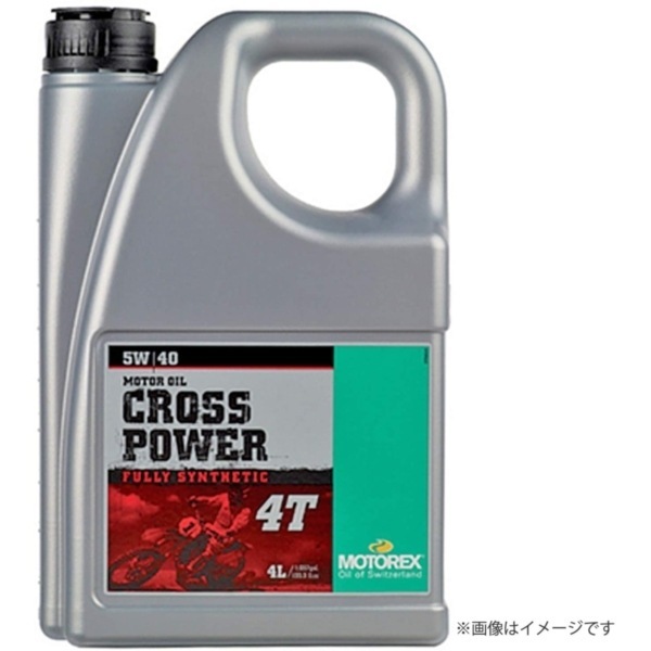 D97794 MOTOREX(モトレックス) CROSS POWER 4T(10W-60) 4L バイク用 4サイクルオイル 化学合成油